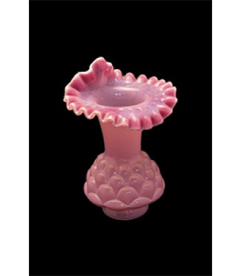 Fenton Pink Opaline Jack in the Pulpit Vase